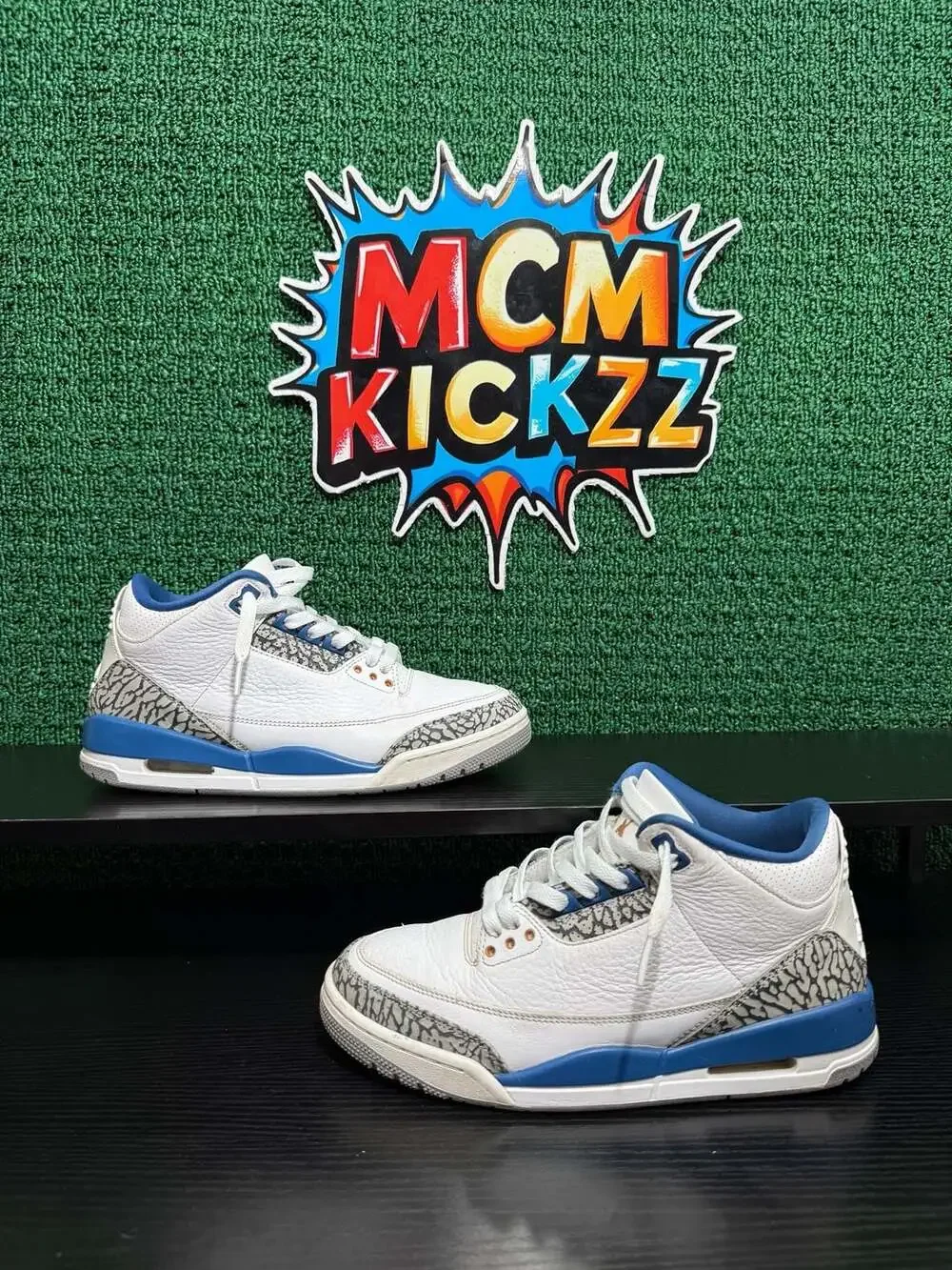 Air Jordan 3 Retro Wizards Men’s Size 8 Pre-Owned: Good